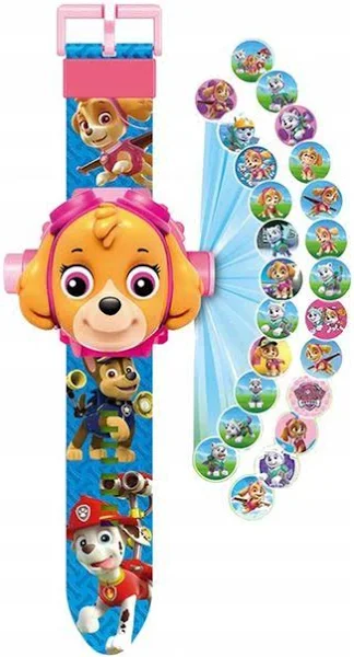 Psi Patrol Zegarek 3D z projektorem Skye