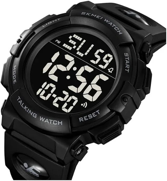 Zegarek męski Skmei pasek elektroniczny stoper alarm 12/24 h WR100