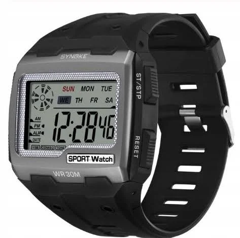 zegarek męski elektroniczny Black