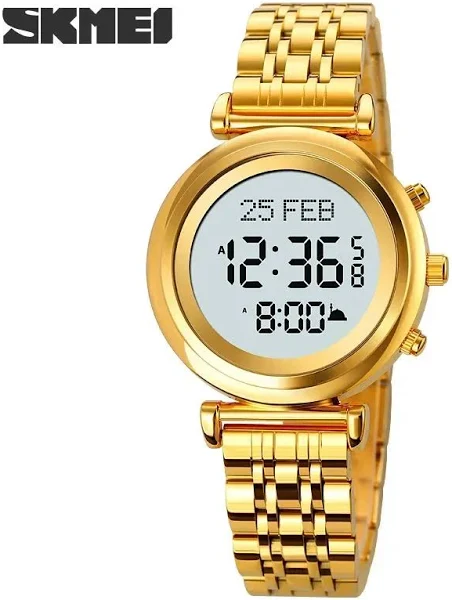 SKMEI 18292 zegarek cyfrowy dla kobiet uzdatnianie czasu funkcja kierunku Qibla muzułmański