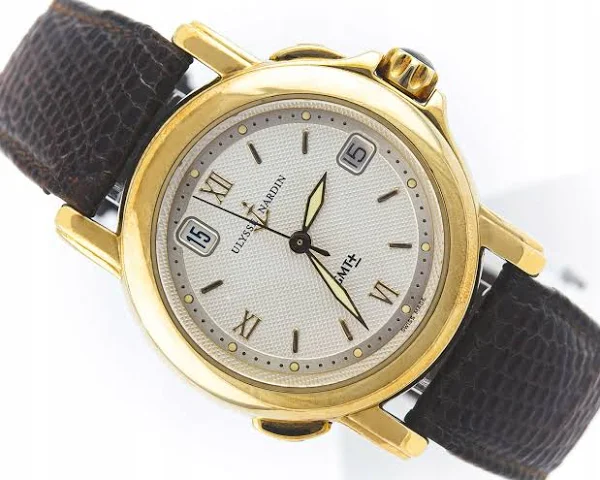 Ulysse Nardin San Marco Gmt Yellow Gold 18K Silver Dial Ref. 201-22