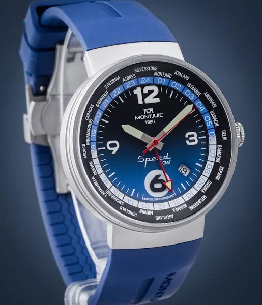 Zegarek Montjuic MJ3.0404.S / GMT Melbourne Blue / męski