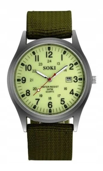 Nowy wojskowy zegarek Soki z datownikiem