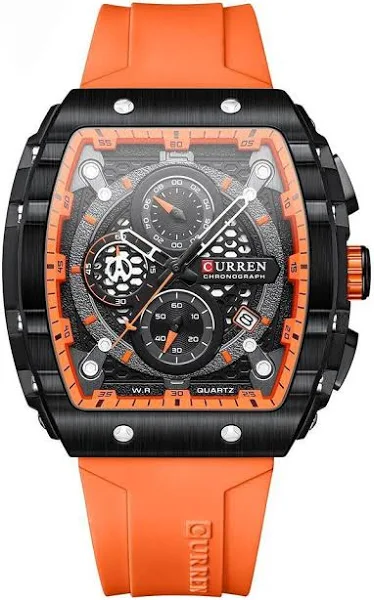 Curren 8442 Męski zegarek Sześciopinowy kwarcowy pasek Męski zegarek Modny sportowy Męski zegarek