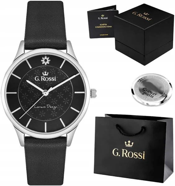 Zegarek damski G. Rossi delikatny skórzany dla Mamy Z Grawerem