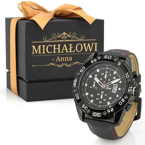 Urodziny chłopaka Zegarek G. Rossi 8754A5-1A3 męski z grawerem