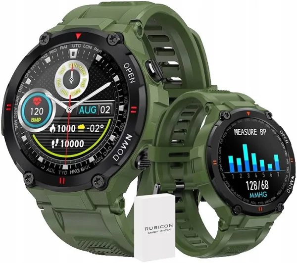 Smartwatch Zegarek Rubicon Rozmowy Kroki Grawer
