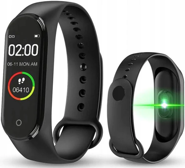 Opaska sportowa na rękę Smart Band M4 inteligentna monitorująca fitness czarna