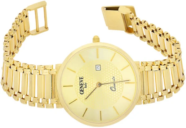 Zegarek złoty męski z okrągłą tarczą MI G398334 próba 585