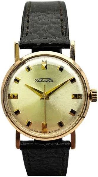 Męski złoty używany zegarek RAKIETA 14K