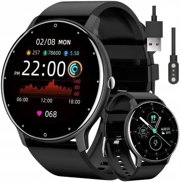 Gravity zegarek męski Smartwatch Sms Polskie Menu Modny Grawer
