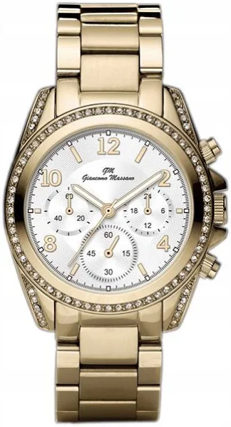 Zegarek damski Gm bransoleta złoty srebrny