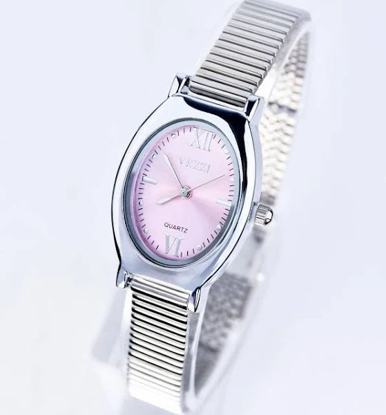 Zegarek Vezzi z różową tarczą