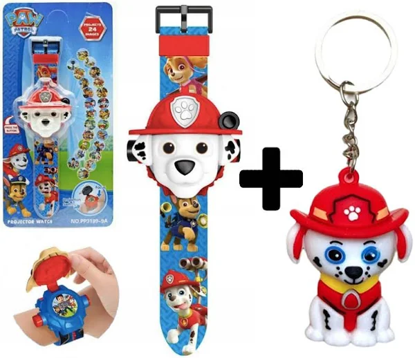Zegarek 3d psi patrol z projektorem marshall