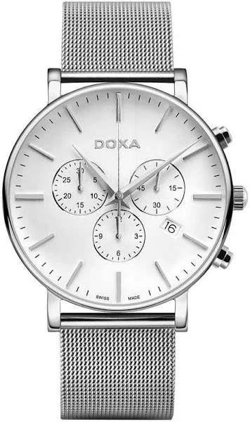 Zegarek Męski Doxa 172.10.011.210 srebrny