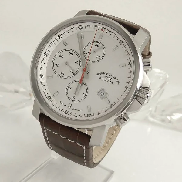 Mühle Glashütte Zegarek męski 29er Chronograf Stal nierdzewna