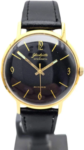 Używany zegarek GLASHUTTE SPEZIMATIC 26 rubis Pozłacany Okrągły