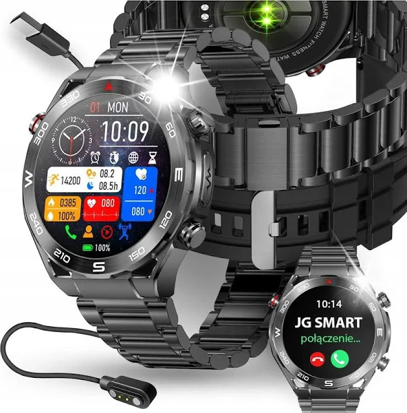 Smartwatch Zegarek Pomiar Glukozy Ekg Bmi Hrv Menu Pl Rozmowy