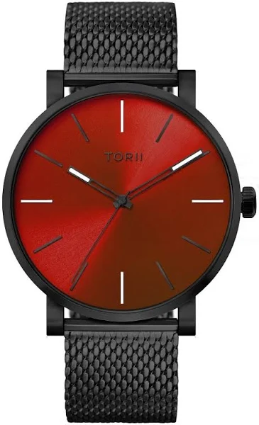Zegarek męski Torii B45BG.TB czerwony klasyczny do pływania