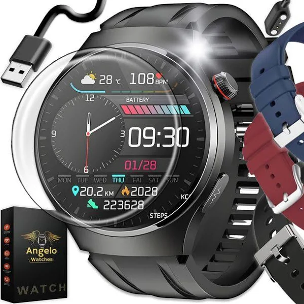 Smartwatch Dla Seniora Kardiowatch Ekg Cukier Hrv Rozmowy Szkło Menu Pl