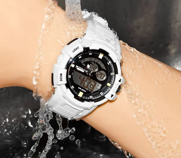 Duży Zegarek Sportowy XONIX Digital+Analog WR 100M Stoper