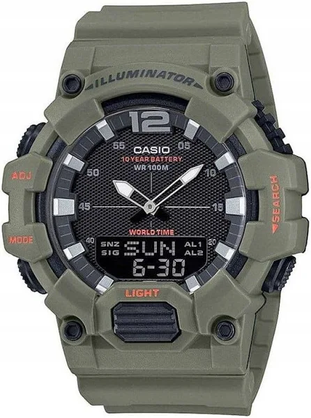 Zegarek Męski Casio Klasyczny Kalendarz Zielony