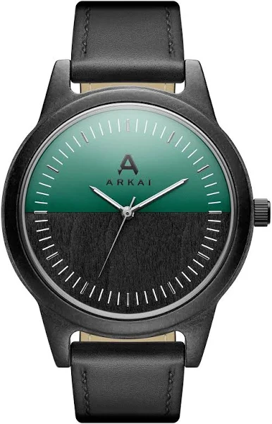 Arkai Arbor Zielony Zegarek z Drewna Klonowego z Dwukolorową Tarczą