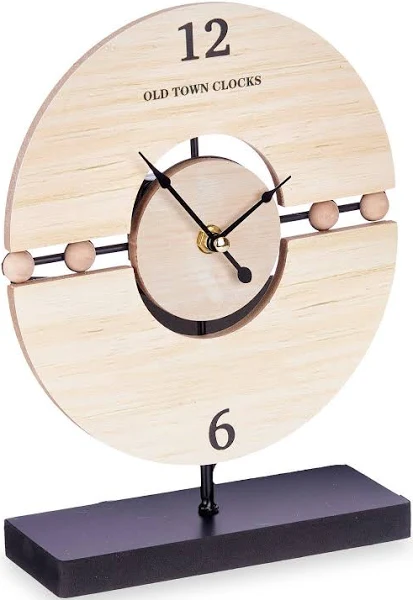 Giftdecor Zegar stojący na komodę z minimalistyczną tarczą