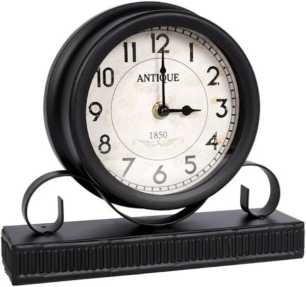 Home Styling Collection Zegar Stołowy metalowy biurko komodę szafkę stół