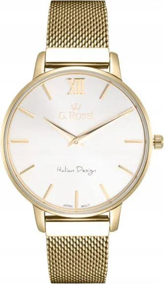 Złoty damski klasyczny zegarek na bransolecie elegancki modny na prezent