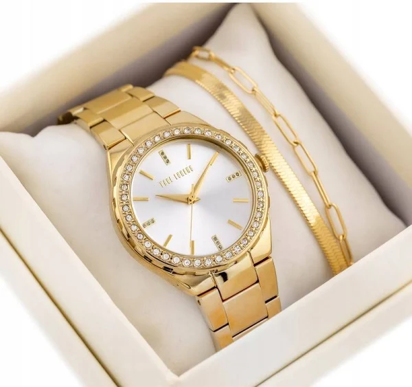 KOMPLET PREZENTOWY DAMSKI PAUL LORENS Zegarek + bransoletka