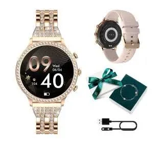 Manta Diamond Lusso Złoty + bransoletka YES Smartwatch