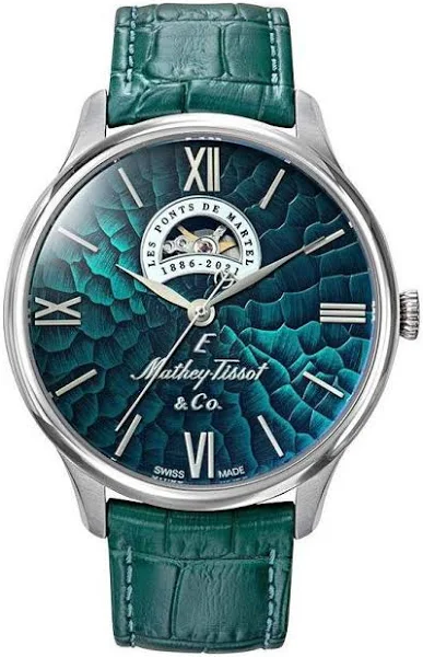 Zegarek Mathey-Tissot Edmond edycja limitowana Open Heart tarcza automatyczny męski mc1886abu