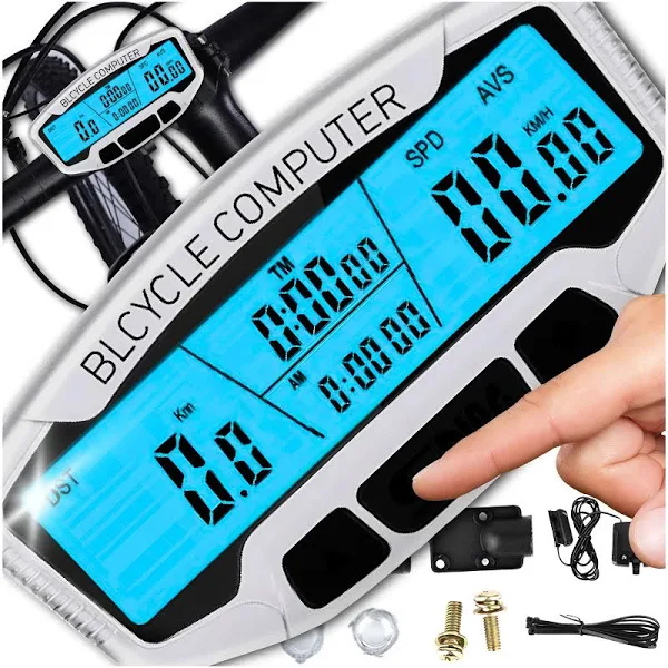 Wodoodporny Licznik Rowerowy Podświetlany LCD