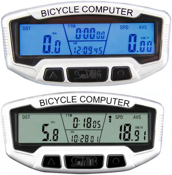 Licznik Rowerowy Podświetlenie Duży Lcd Termometr O30