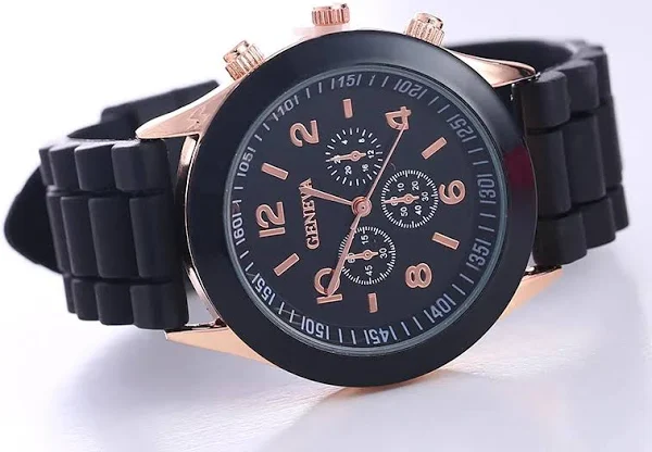 Zegarki damskie 2025 nowych moda luksusowa marka zegarek damski pasek silikonowy zegarek kwarcowy