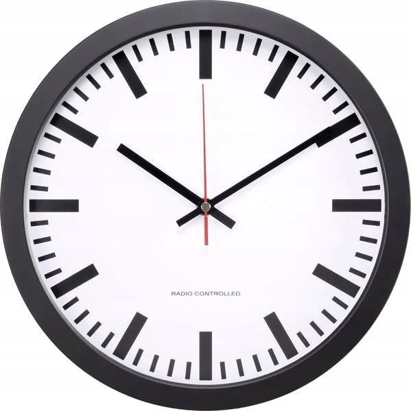 Zegar ścienny sterowany radiowo DCF77 automat 30cm