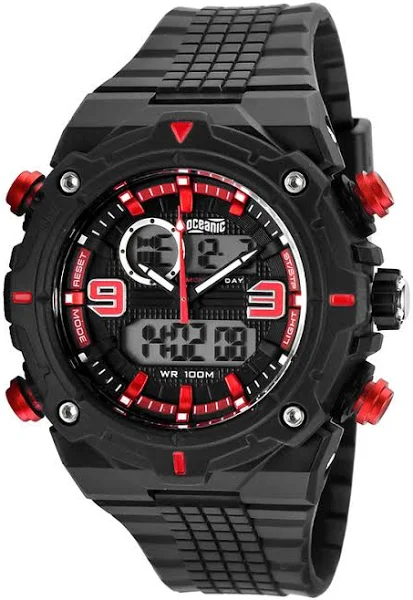 OC109 Oceanic Zegarek Młodzieżowy WR100m Duży Dual