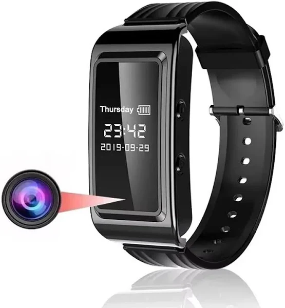 Mini kamera HD 1080P Zegarek Dyktafon Bransoletka Poręczna kamera Zegarek Rejestrator DV
