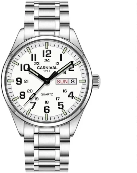 Watches Szwajcaria Karnawał Świecący Kalendarz Wojskowy Zegarek Kwarcowy Dla Mężczyzn Luksusowe Zegarki Markowe Wodoodporny Zegar Relogio Erkek Saa...