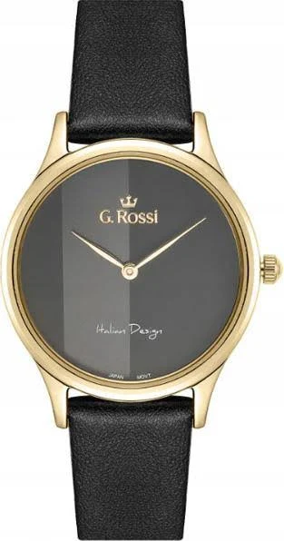 Złoty Zegarek DAMSKI na SKóRZANYM pasku modny