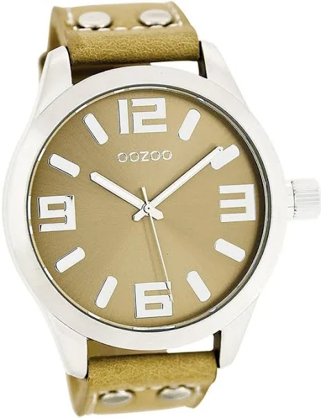 Oozoo męski zegarek na rękę Timepieces Analogowy skóra żółty Uoc1055a D2UOC1055A