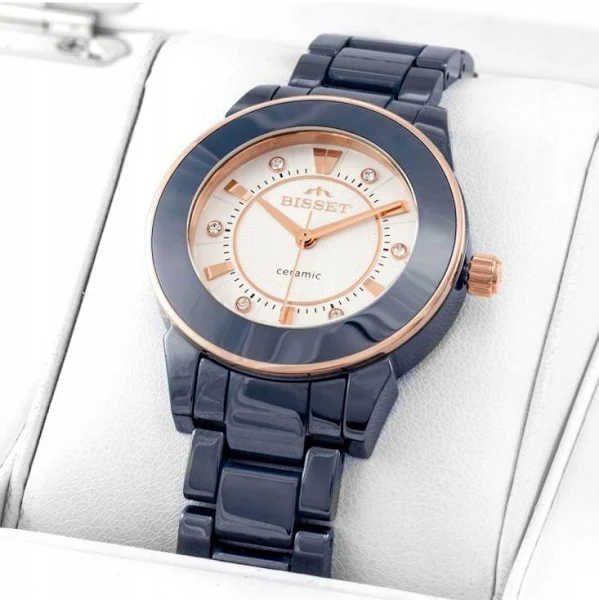 Bisset Swiss Dark Side Ceramiczny zegarek damski