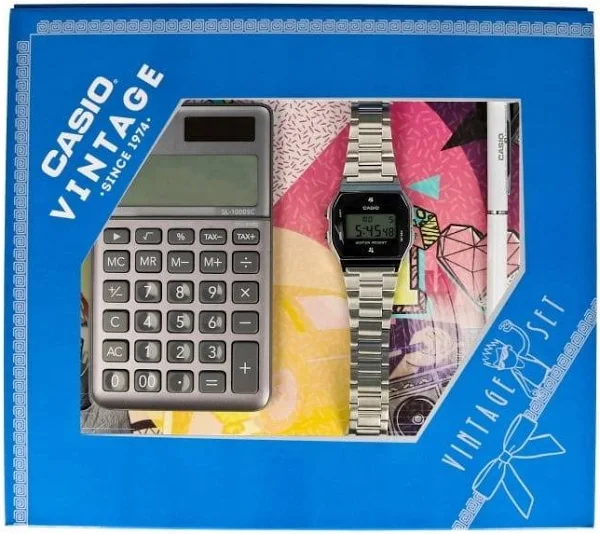 Casio Vintage Zestaw 19 CV GIFT SET SILVER