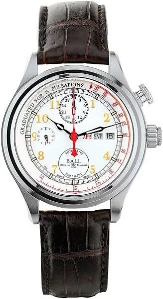 Zegarek męski Ball Trainmaster Doctor's Chronograph Limited Edition CM1032D-PT-L1J-WH