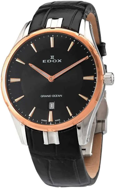 Edox Grand Ocean Slim Line Date 56002 357RC NIR