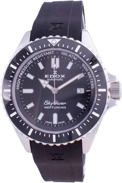 Zegarek Męski Edox Skydiver Neptunian Date Automatic Diver's 801203NCANIN 80120 3NCA NIN 1000M