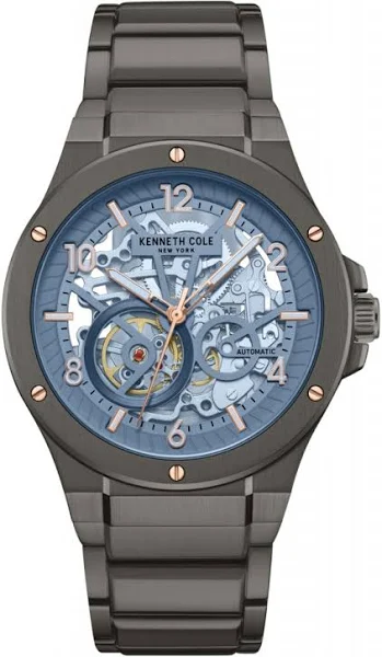 Zegarek męski KENNETH COLE KCWGY0063301 grafitowy klasyczny skeleton