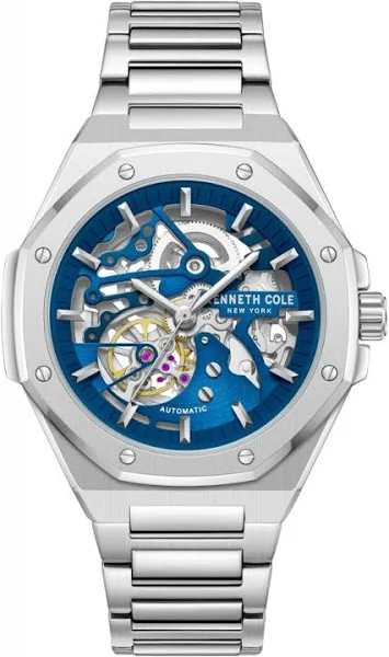 Zegarek męski KENNETH COLE KCWGY0058901 granatowy klasyczny skeleton