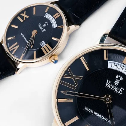 Zegarek złoty vicence wodoszczelny grawer 14kr